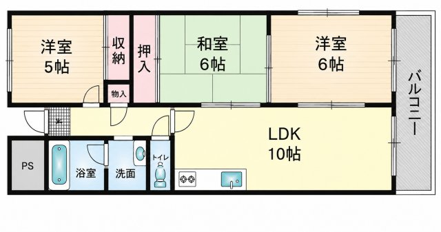 エステート三島の間取り