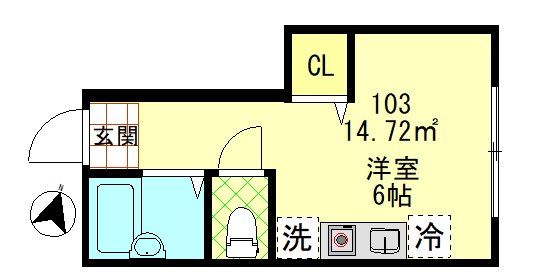 Ｗｋｂ　Ｋｏｎａｎｄａｉの間取り