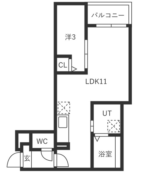 Jack irumanoda Ⅰの間取り