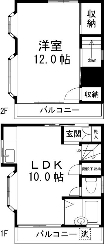 筒山邸Ⅱの間取り