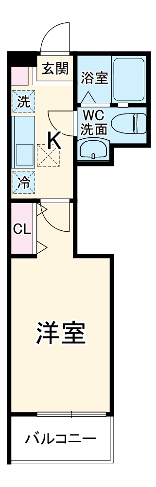 アベニール大口の間取り