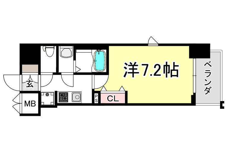フォーリアライズ大正ソーレの間取り
