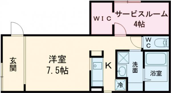 Fols Class 三軒茶屋Ⅱの間取り