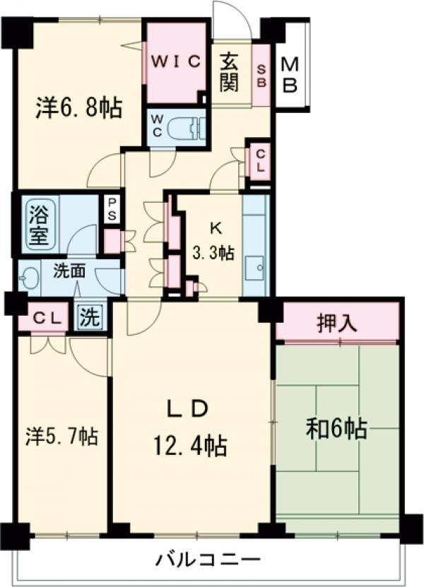 PARK NEWPORTの間取り