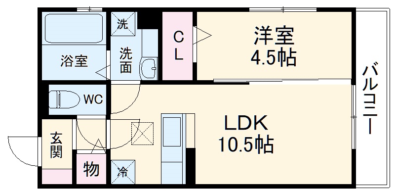 ソラーレ 弐番館の間取り