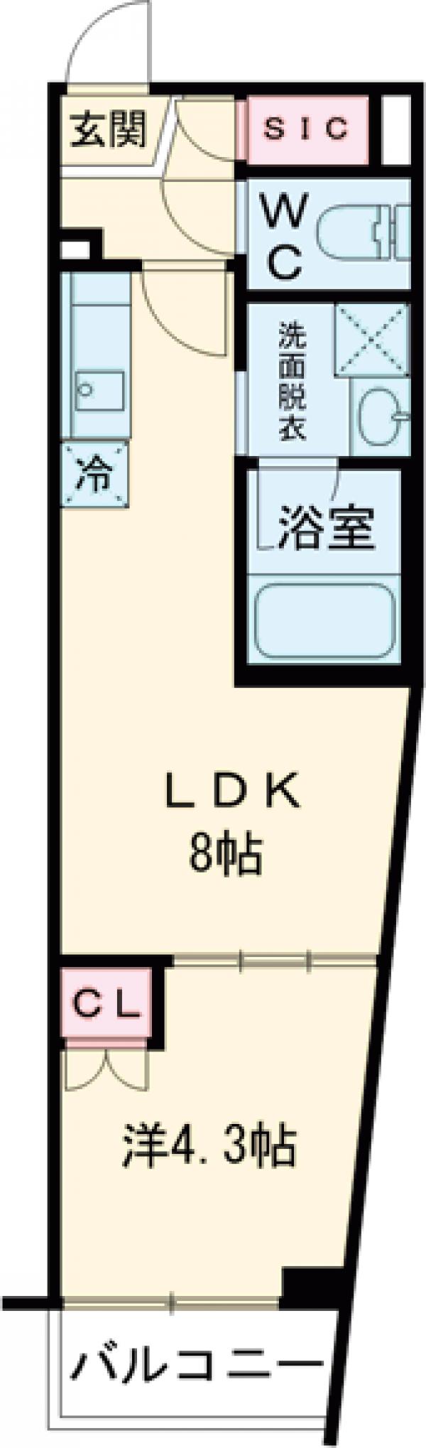 ハーモニーレジデンス品川大井町の間取り