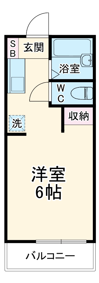 弥生町の完工年月(1994年3月)築の賃貸アパートの間取り