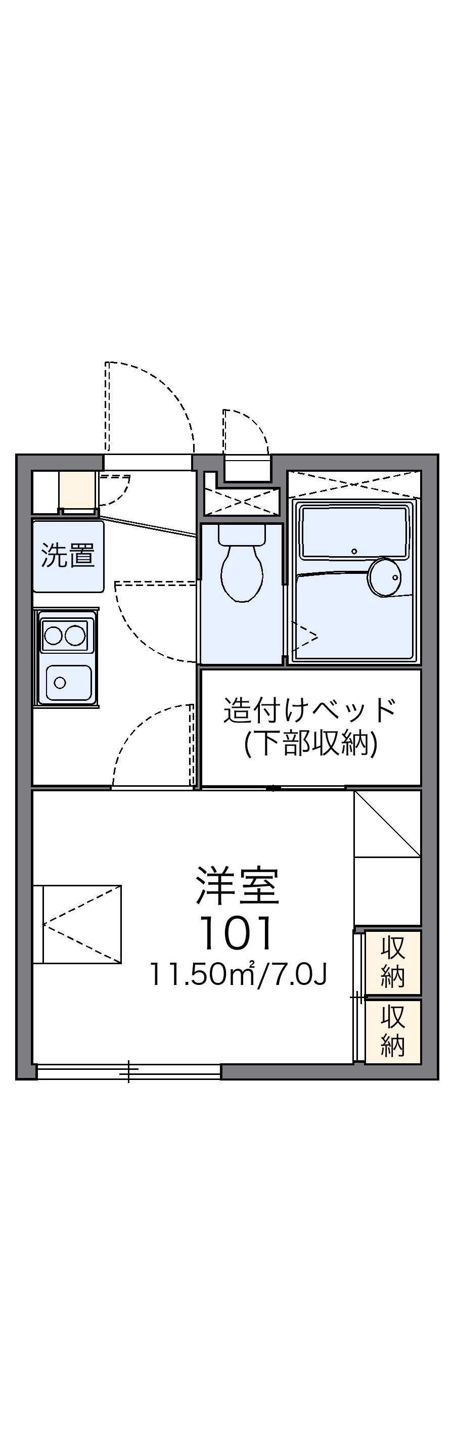 レオパレスガーデンの間取り