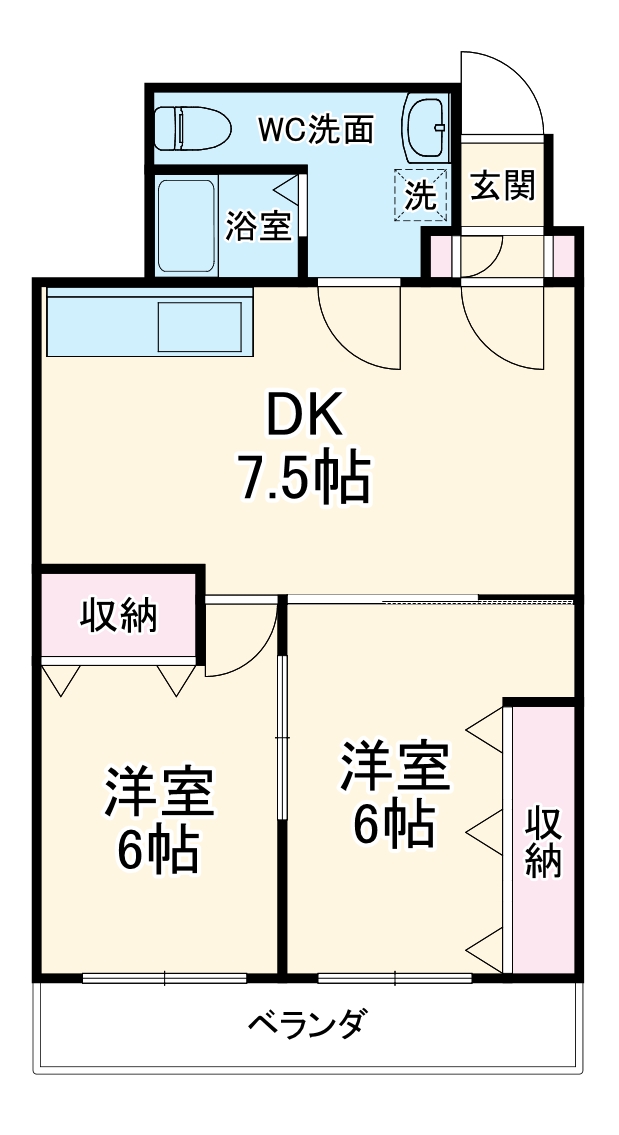 ヨルム稲津の間取り