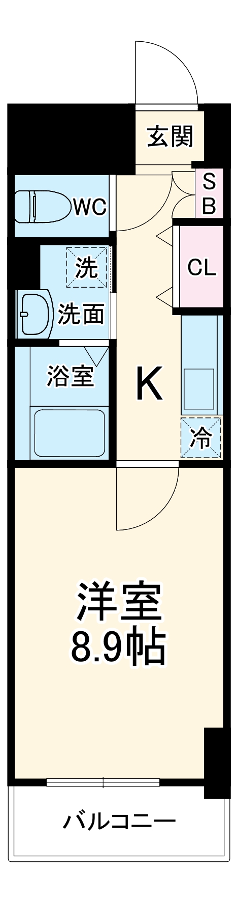ミモサ中津の間取り