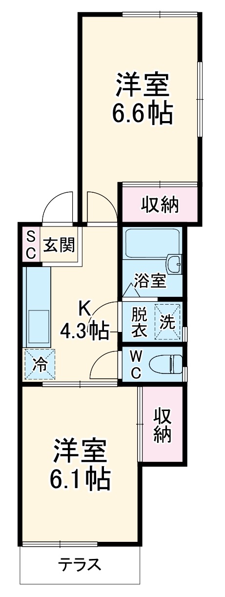 サンライズ・モトの間取り