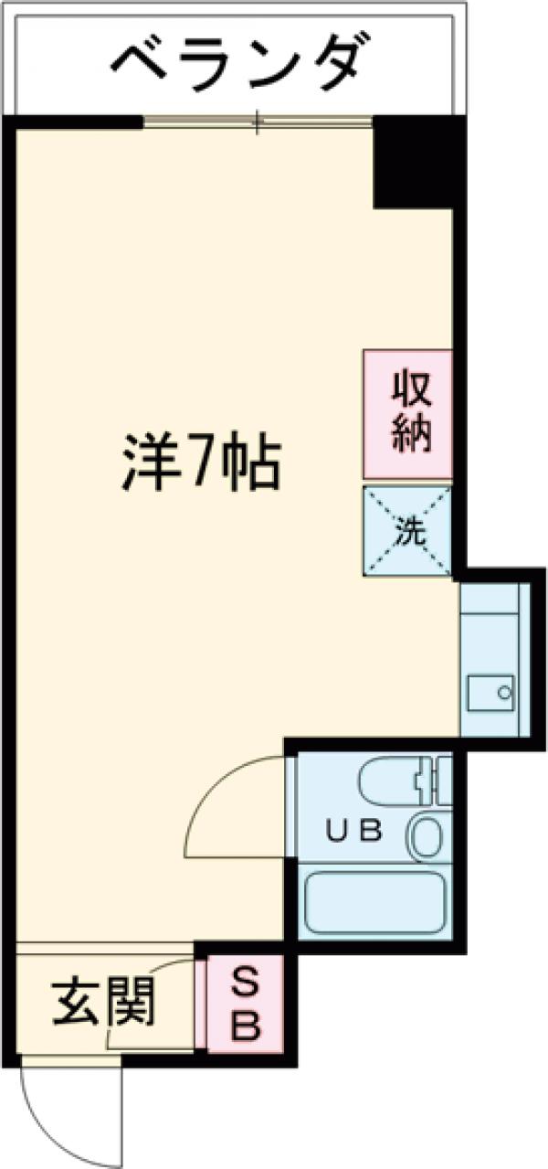 南小岩の完工年月(1992年8月)築の賃貸マンションの間取り