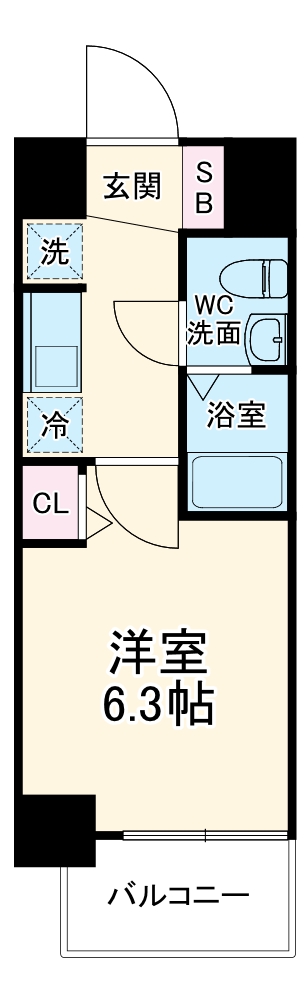 エグゼ大阪BAY CITYの間取り