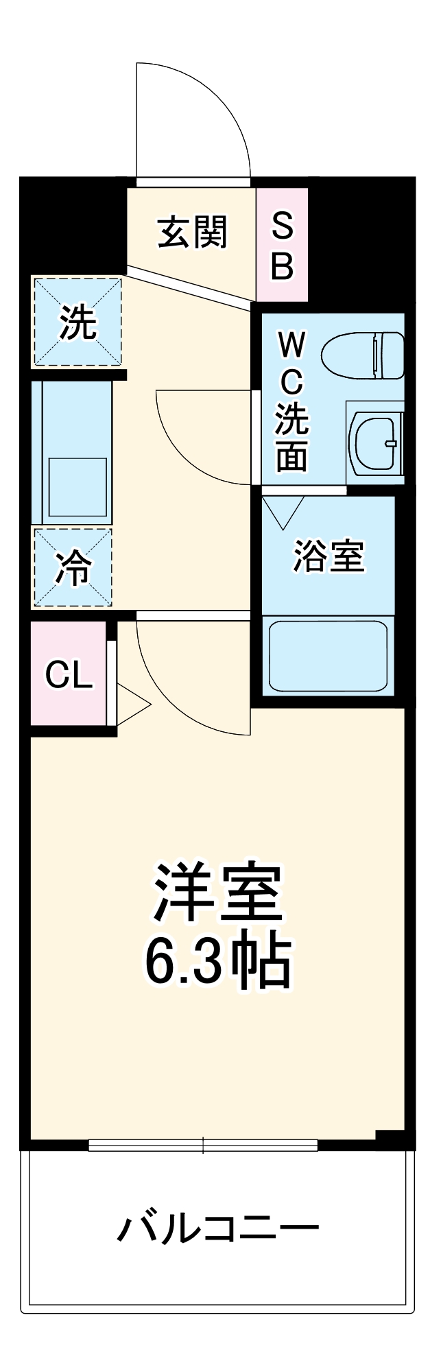 エグゼ大阪BAY CITYの間取り