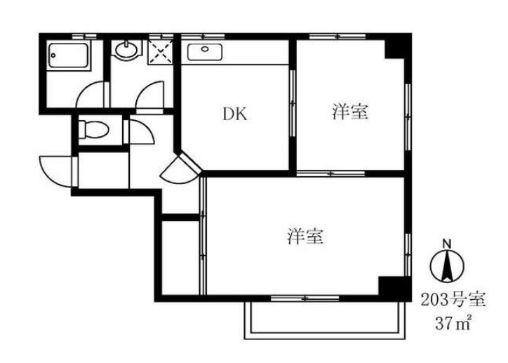 メゾン大城の間取り