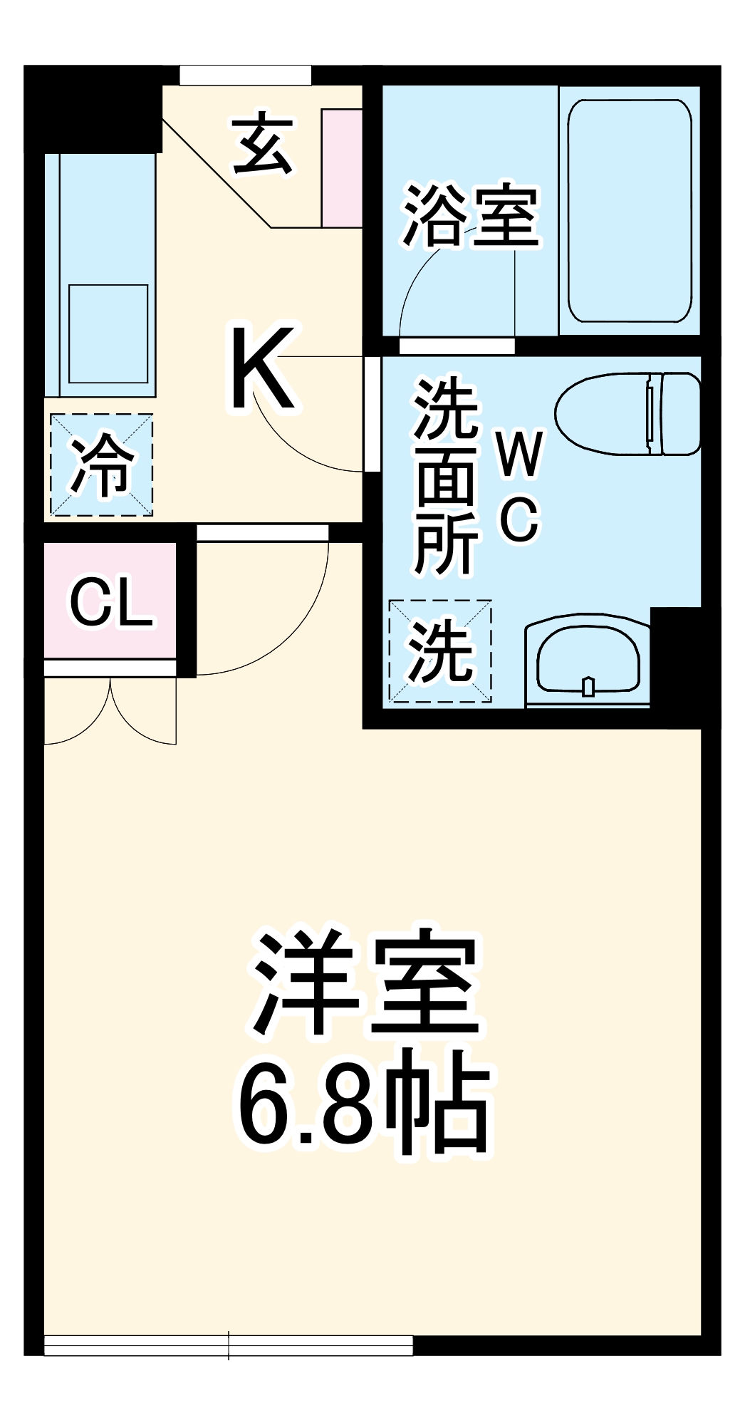 レモングラスB棟の間取り