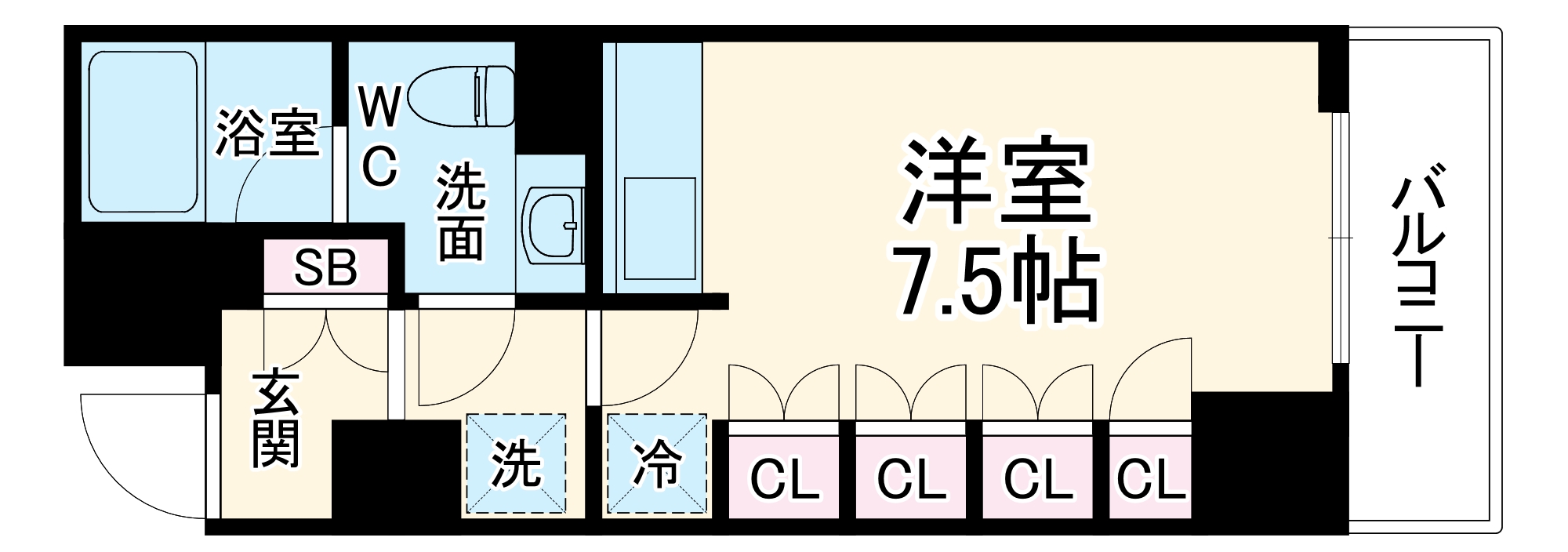 アルス大手前プレミアの間取り