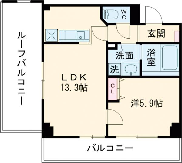 エスティメゾン都立大学の間取り