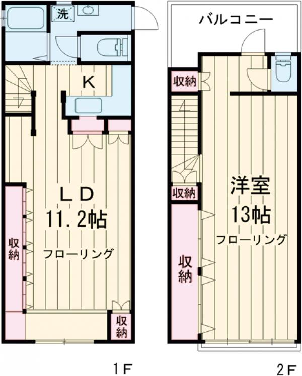 花小金井1丁??建の間取り