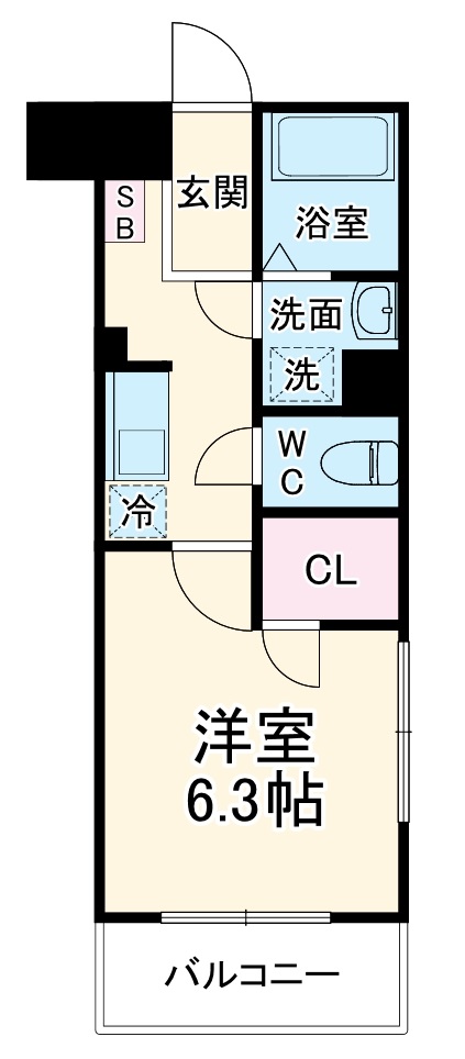 カレッジヒルズAの間取り