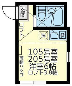ユナイト矢向レイアールの間取り