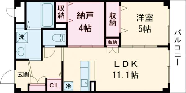 ARCENCIEL COURT岸和田の間取り