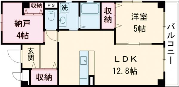 ARCENCIEL COURT岸和田の間取り