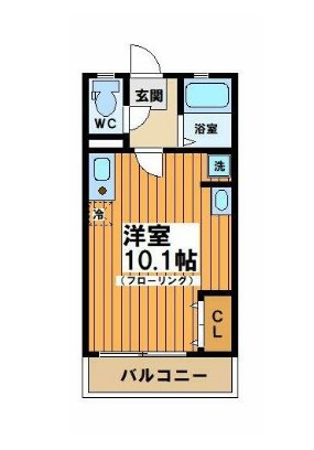 フラットJの間取り