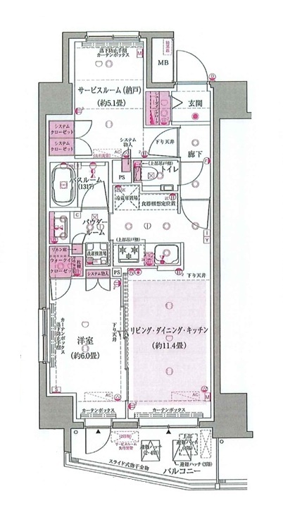 エクセレントシティ竹ノ塚駅前の間取り