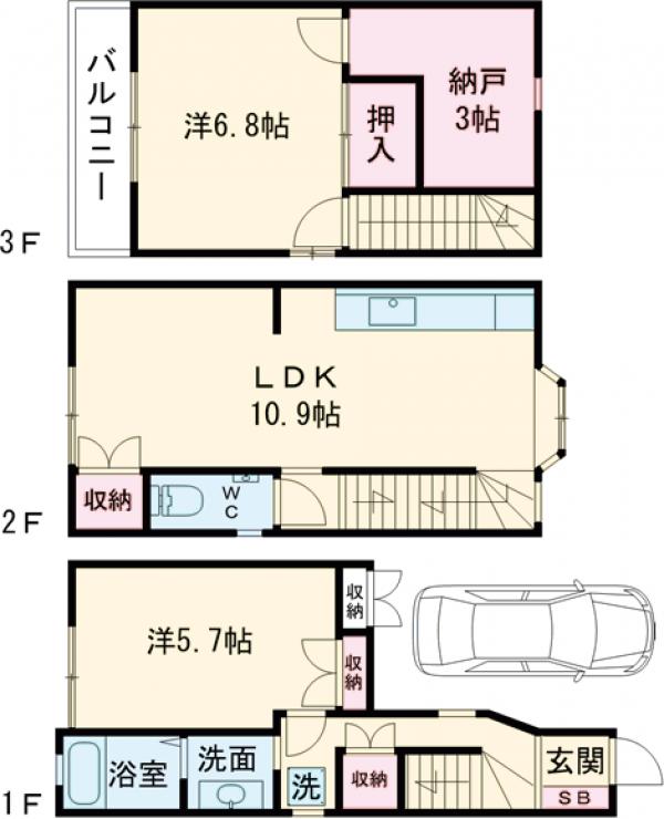 グランハイマーク桂川Ⅱの間取り