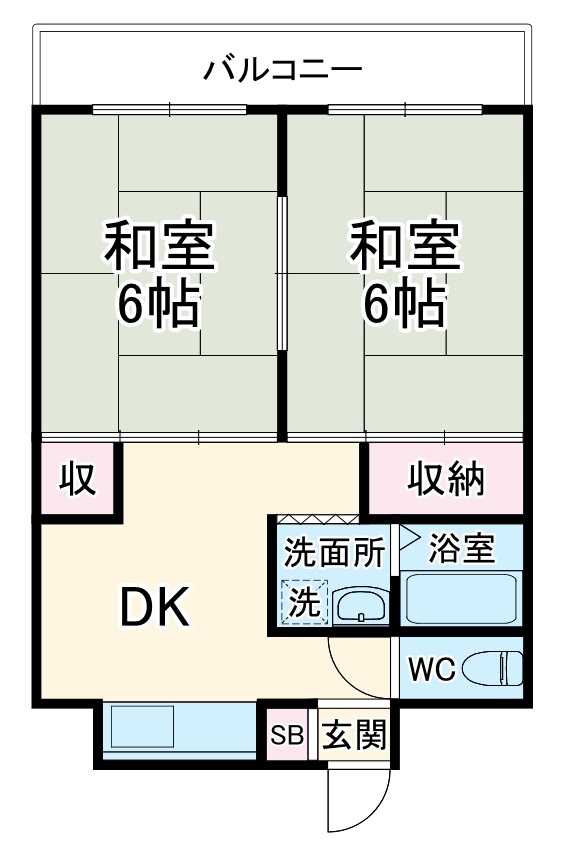 サン・ホワイティ豊里の間取り