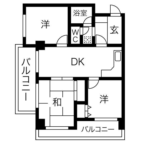ロイヤルハイツ江戸堀西公園の間取り