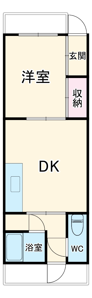鳥本様貸家の間取り