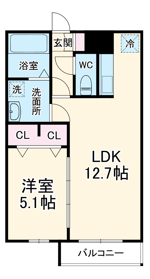 cherim桜本町Legacyの間取り