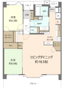レクセルマンション三鷹の森の間取り