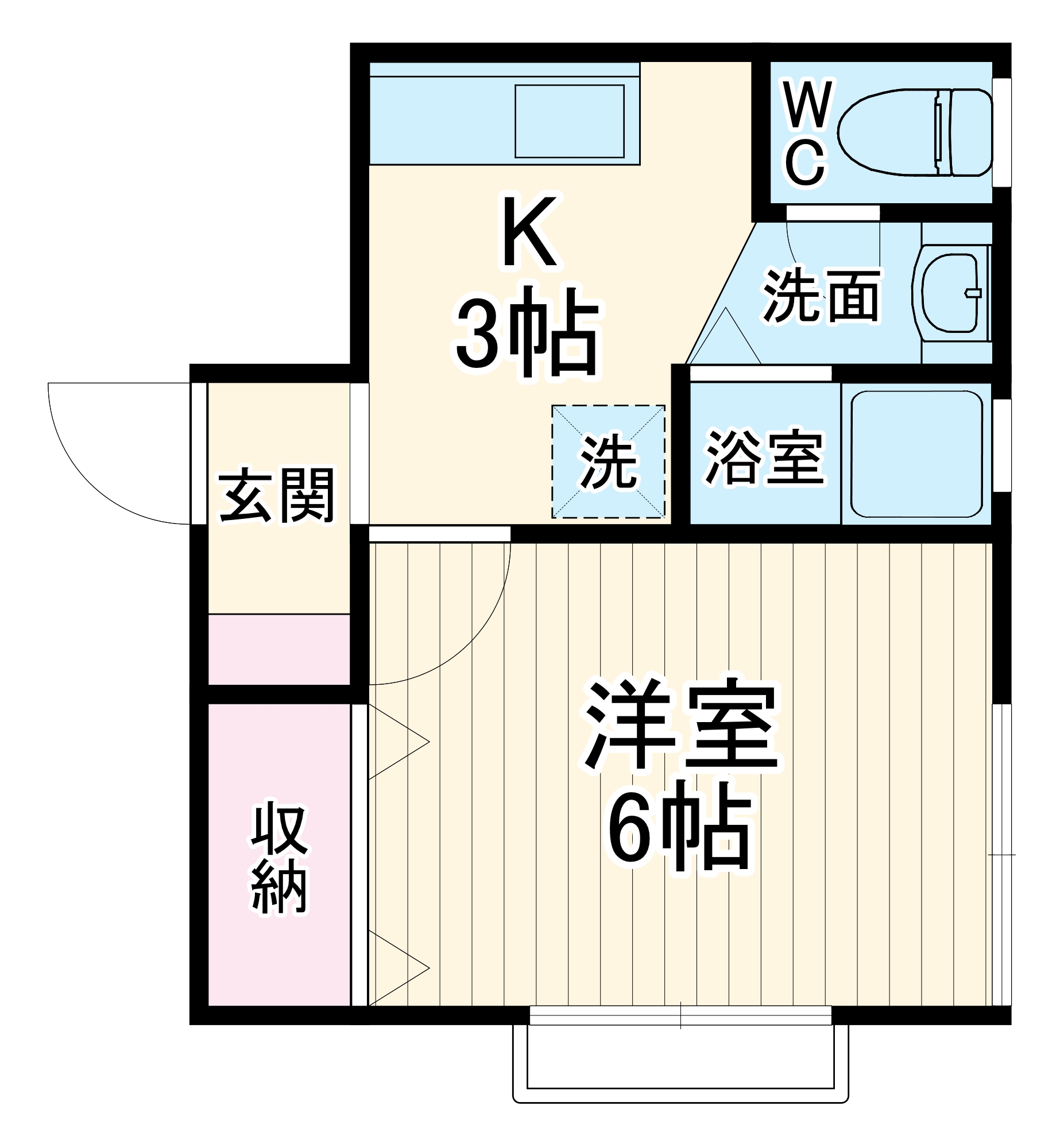 村上ハイツの間取り