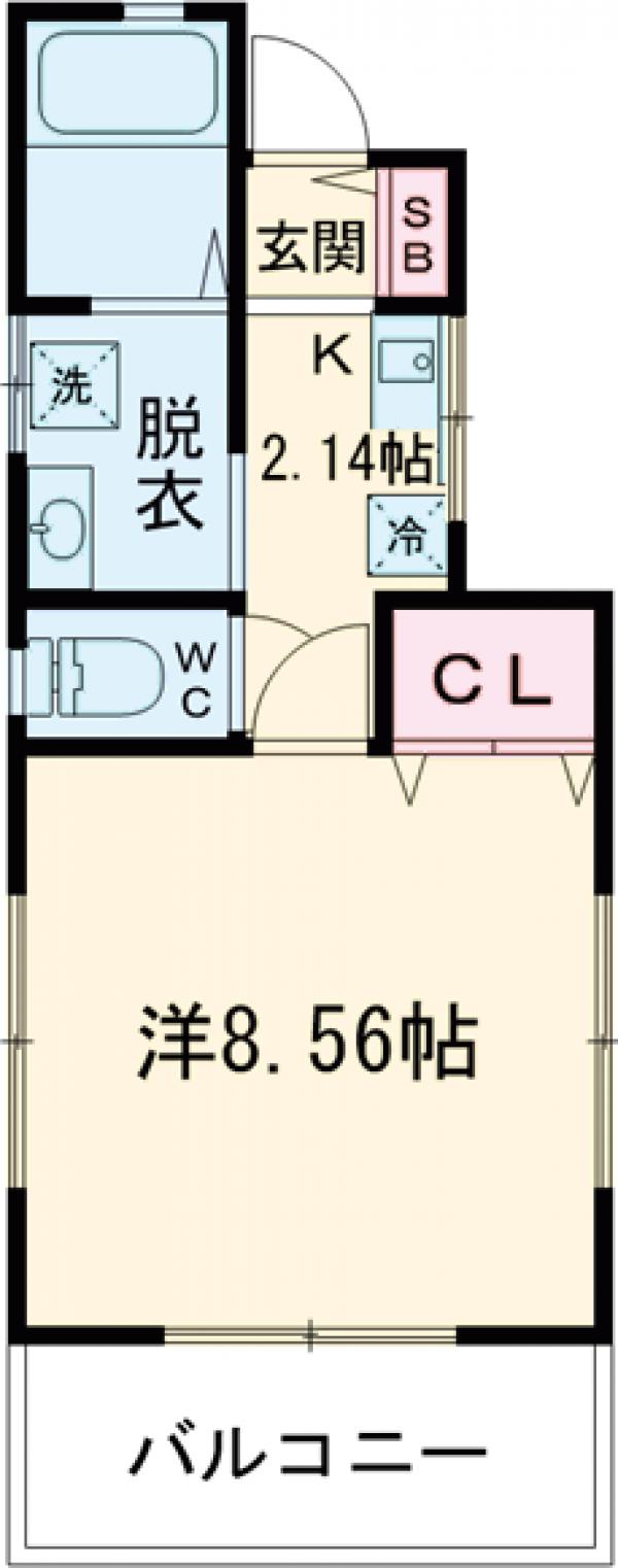 カナメゾン一之江の間取り