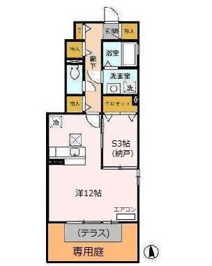 ローズグリーン香流の間取り