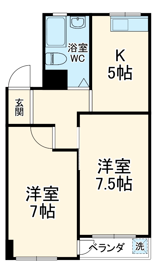 竹之丸パークマンションの間取り