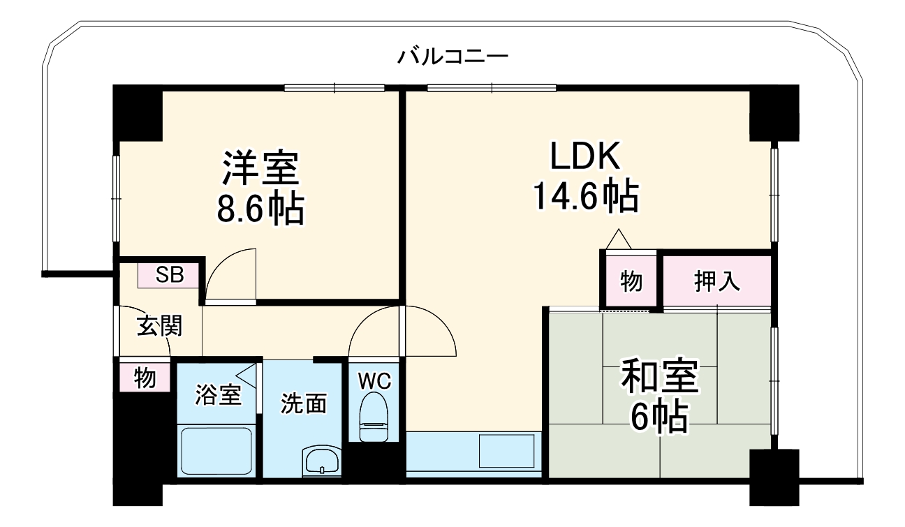 レジオン出来島公園の間取り