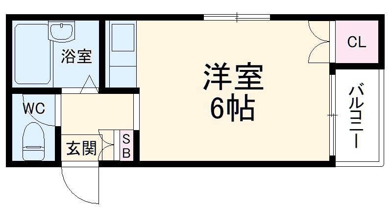 サンシャイン豊中Ⅱの間取り