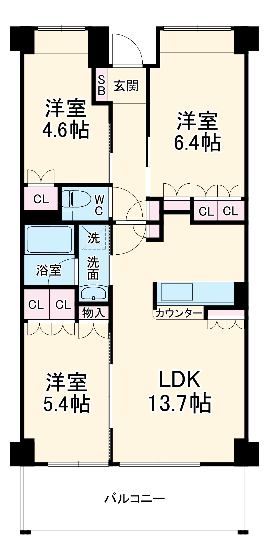 リバーサイド長島の間取り