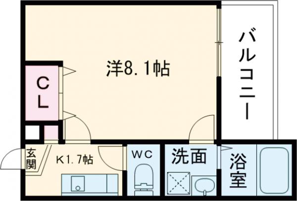 カーサウッド花園の間取り