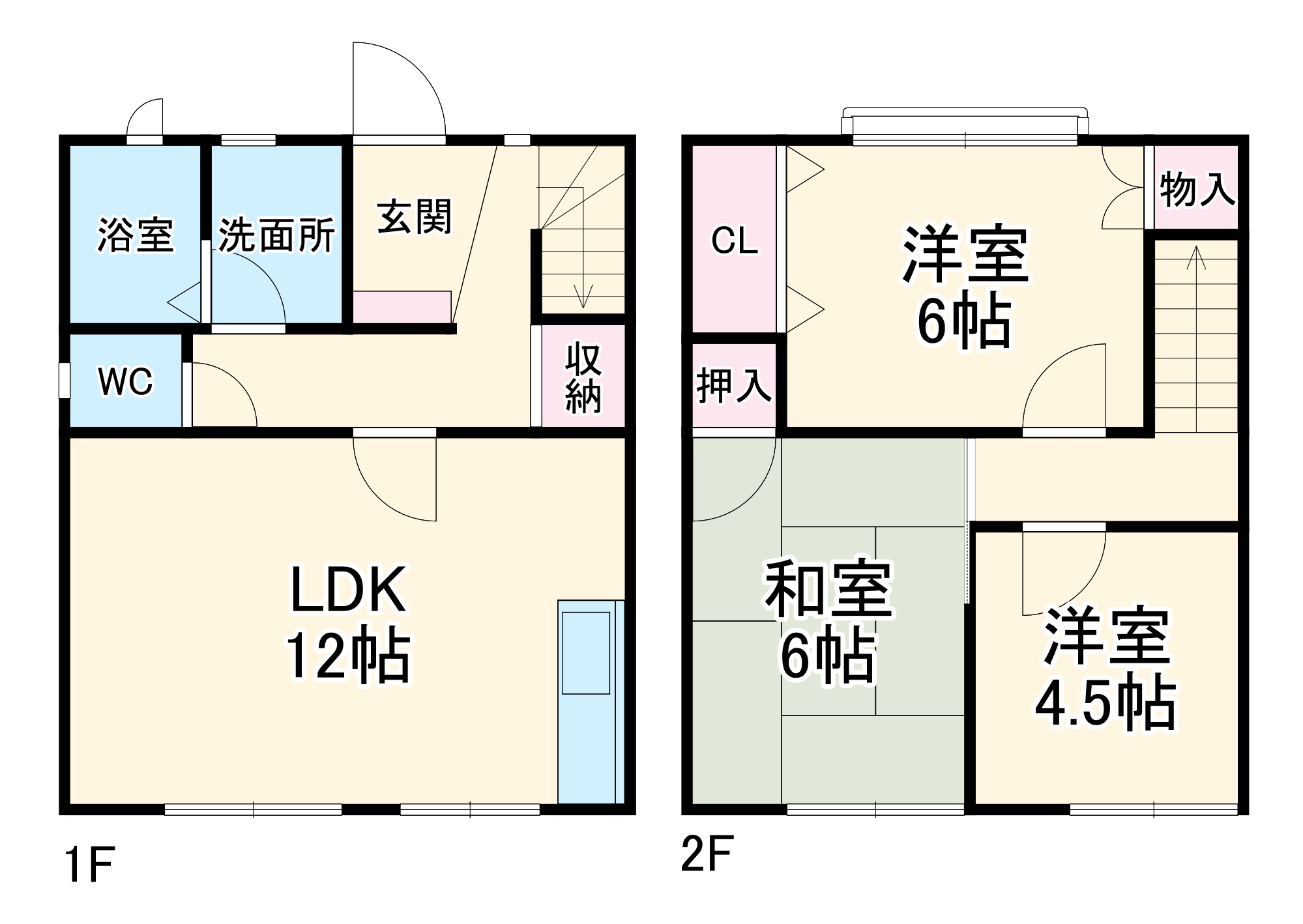 ディーズライフ元町 Bの間取り