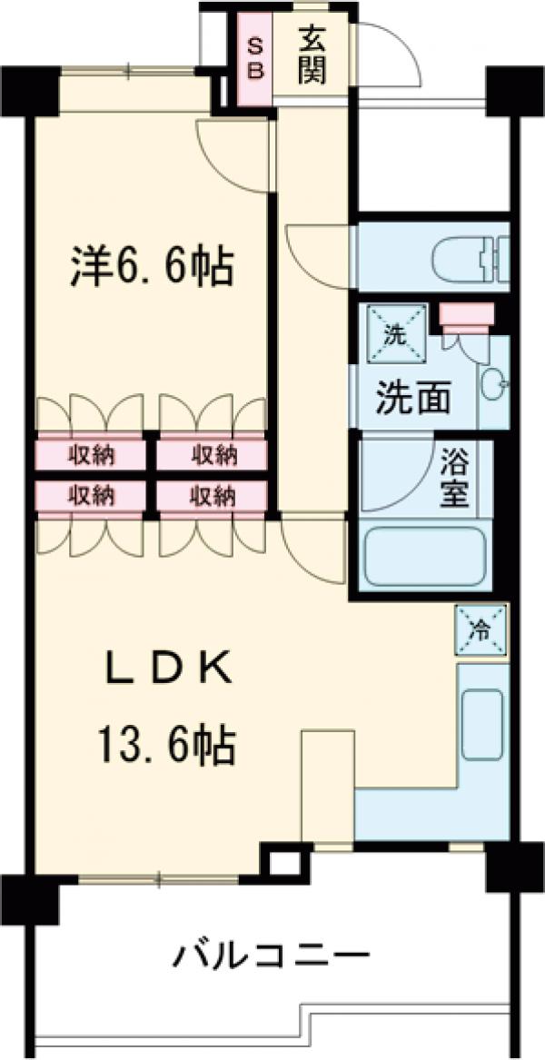 エストライフつつじヶ丘三番館の間取り