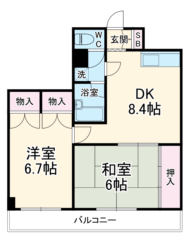 オークハイツの間取り