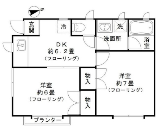 アプリコットの間取り