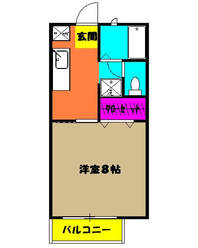 パナハイツ三山A棟の間取り