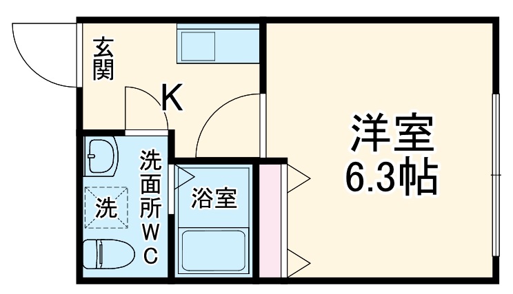 エミネンス蒔田の間取り