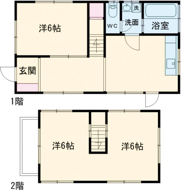 砂川町2丁目戸建ての間取り